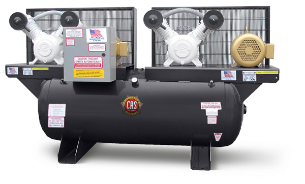 5 HP Duplex Oil-free Industrial-Duty Compressors