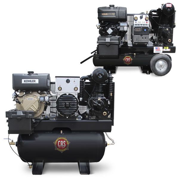 16 cfm Diesel Compressor/Generator/Welder